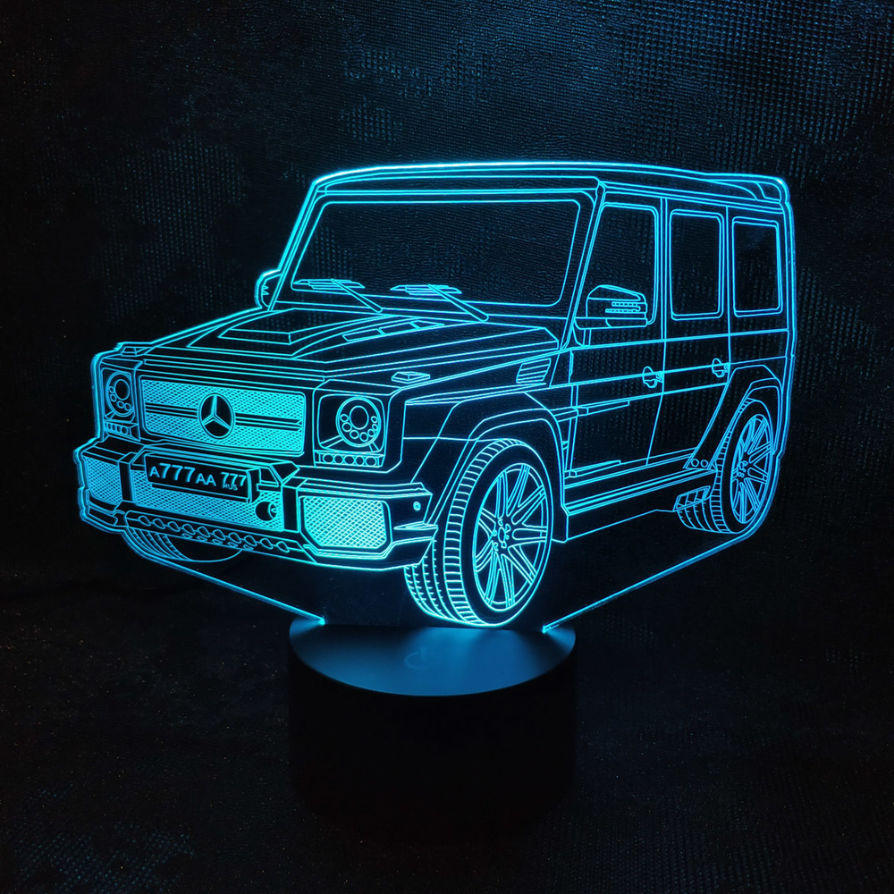 3Д-светильник "Мерседес Гелендваген - Mercedes-Benz G-класс (Гелик)"