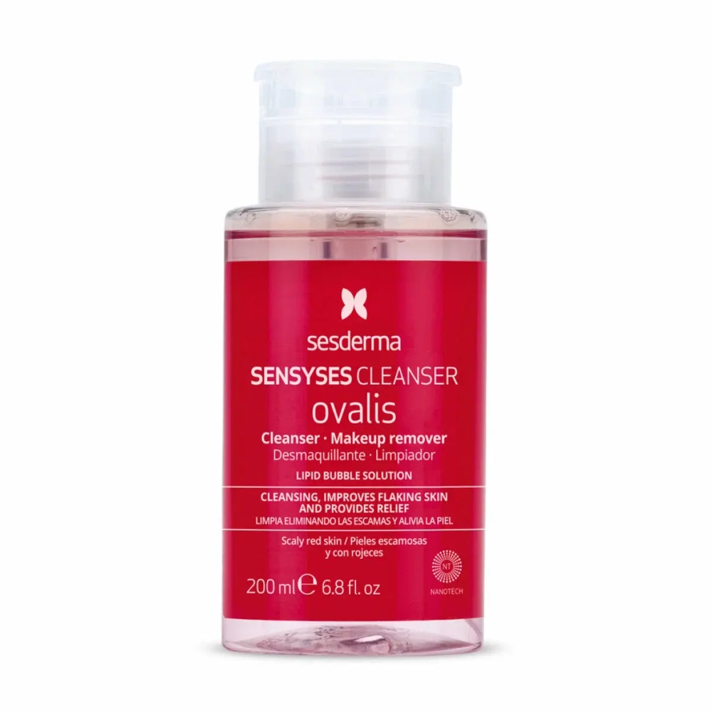 Sesderma SENSYSES CLEANSER Ovalis | Лосьон липосомальный для снятия макияжа для кожи склонной к покраснению и шелушению, 200 мл