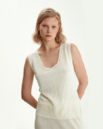 Топ на бретельках из итальянского льна