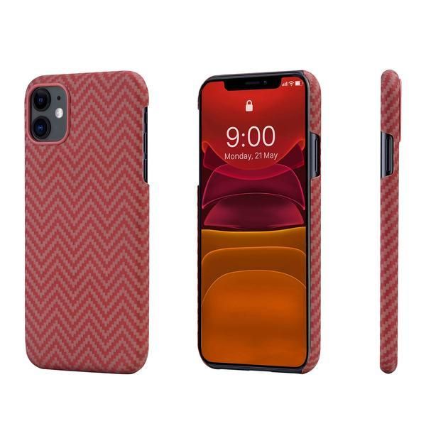 Чехол Pitaka MagEZ Case для Apple iPhone 11 (Red/Orange Herringbone)
