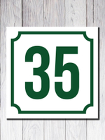 Табличка для дома ПВХ №3