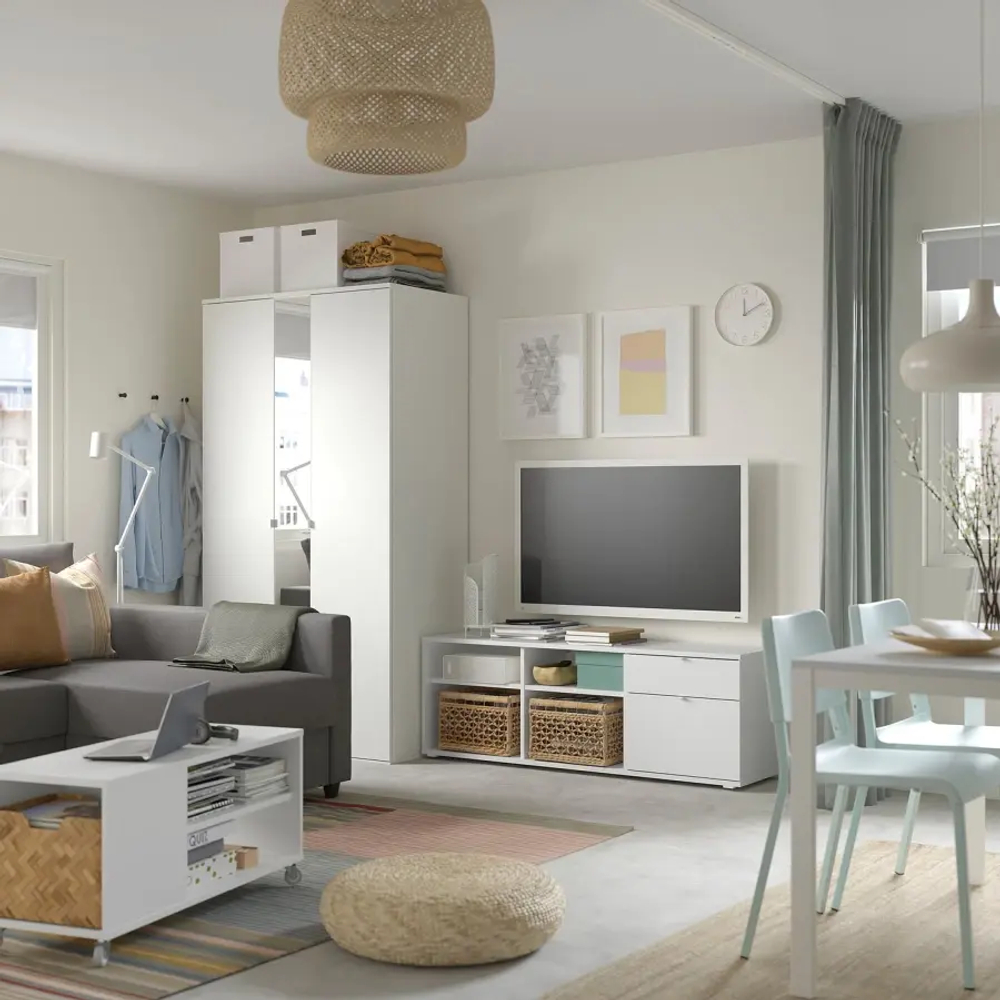 Шкаф - VIHALS IKEA/ВИХАЛС ИКЕА,200x57x200, белый