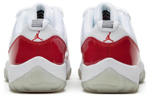 Jordan Air Jordan 11 retro low "cherry" low-cut retro basketball shoes men's red and white 2016 edition