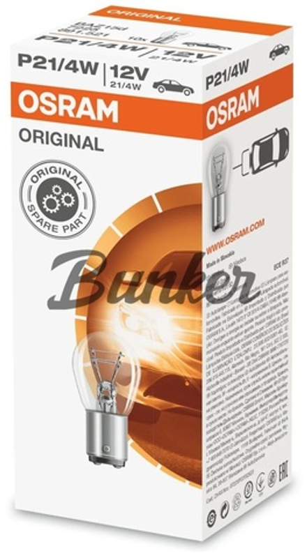 Галогеновая лампа Osram P21/4W,12V