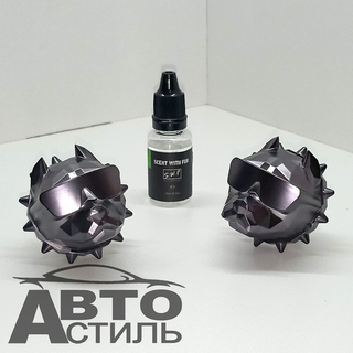 Ароматизатор-игрушка -на обдув- Собачки ПИТБУЛЬ - YC-35GG Grey