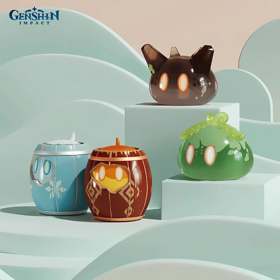 Фигурка слайм в ассортименте Genshin Impact 5 шт 6972826761844 / по мотивам игры "Геншин Импакт", Слайм 5 шт