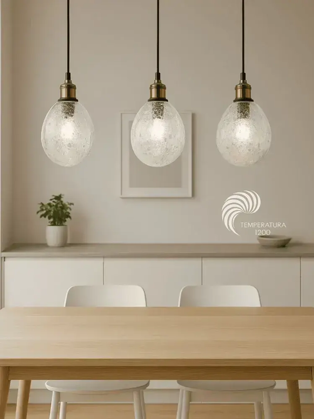 Люстра подвесная потолочная СОДИУМ S800 ручная работа, эффект пены, стекло, диаметр 17 см, 1 шт.