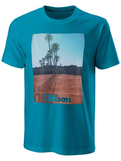 Футболка мужская теннисная Wilson Scenic Tech Tee M - barrier Reef