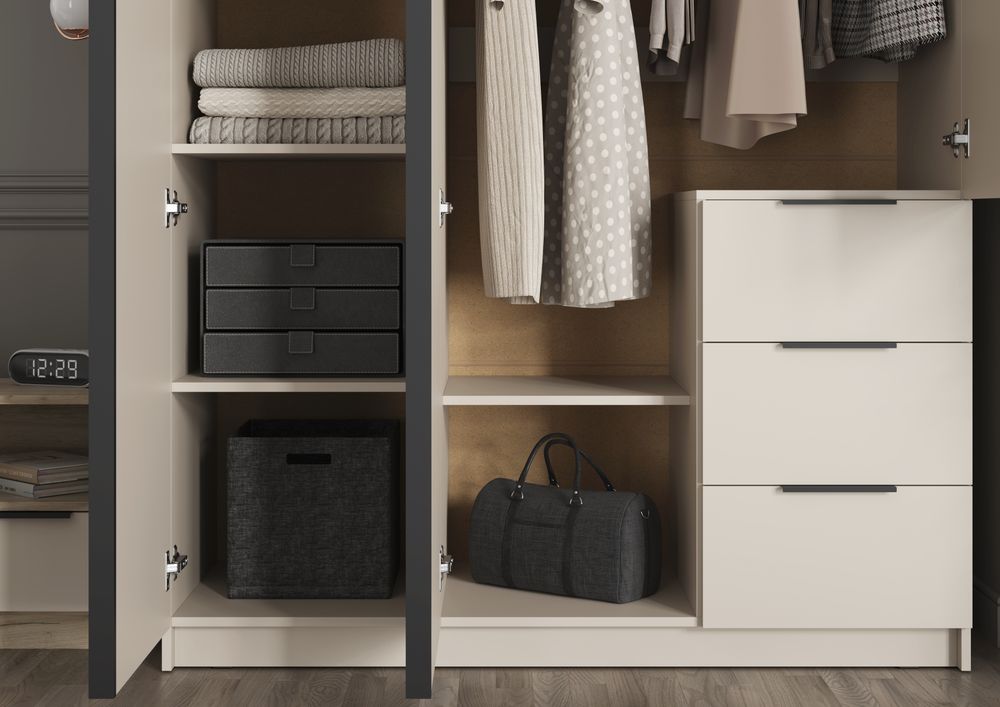 ВЕНТУРО Шкаф 3-х ств.с ящиками ШК-002