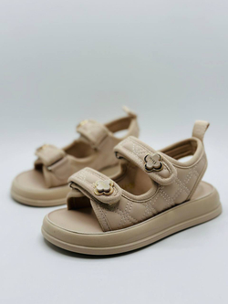 Детские кожаные босоножки Miu Miu