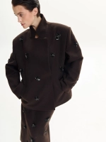 Полупальто MORNING DEW, коричневый