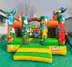 Коммерческий надувной батут «В гостях у зайки» 4*4*3 м, без горки