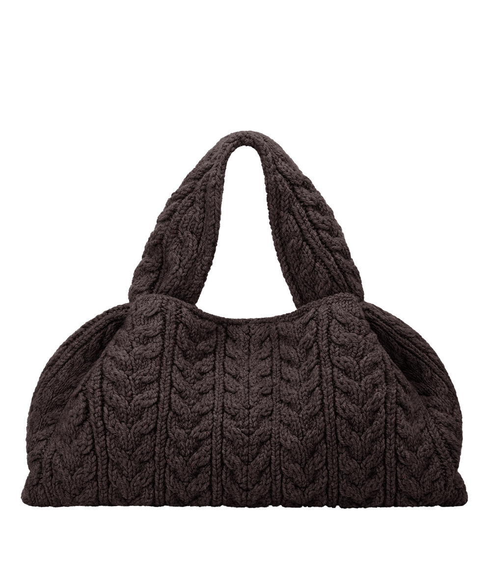 POLENE СУМКА NUMERO NEUF LARGE, КОРИЧНЕВЫЙ