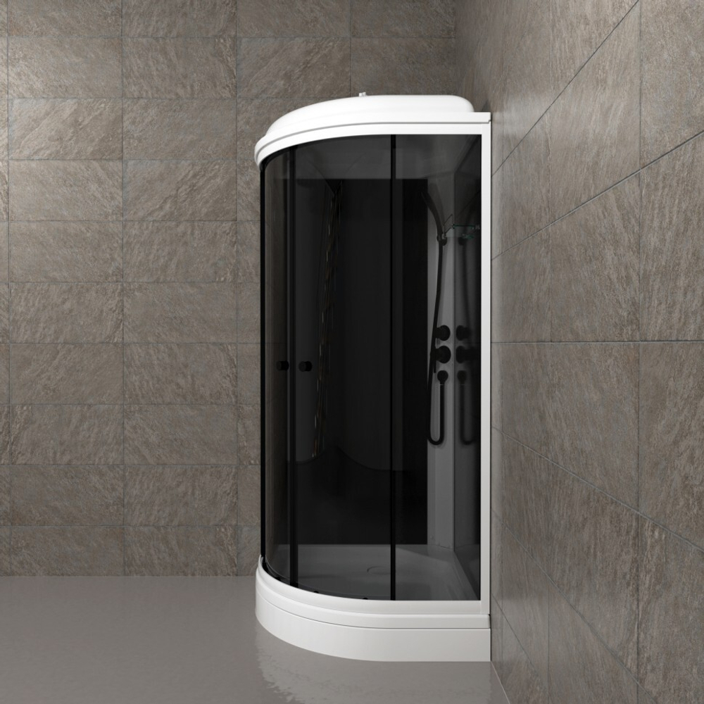 Душевая кабина Triton Грэй А 90x90 (черный)