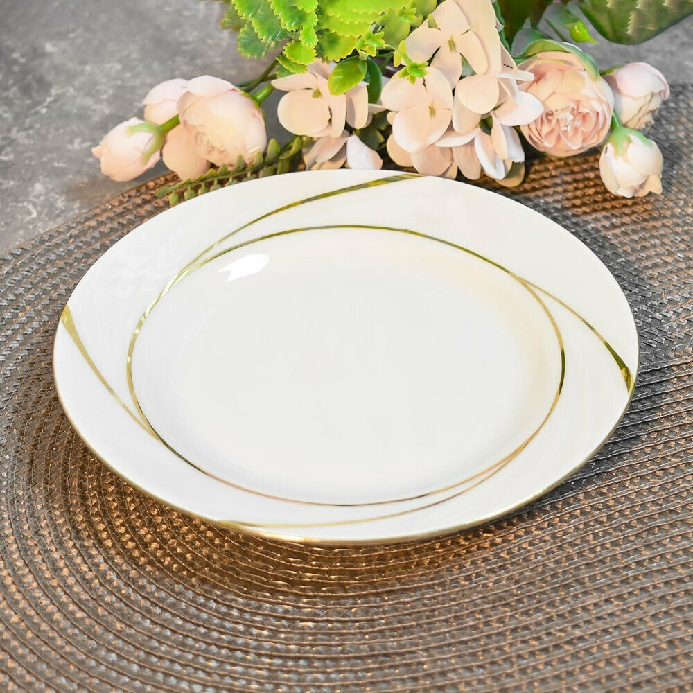 Тарелка 175мм мелкая форма Голубка Бомонд