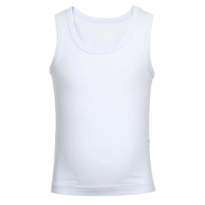 Майка для мальчиков белая р.26 (AMOTEKS), 1 шт.