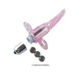 Вибромассажер для клитора Baile Vibro Finger, щёточка, 10 см