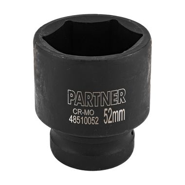 Головка ударная глубокая 52мм (6гр),1'' Partner PA-48510052
