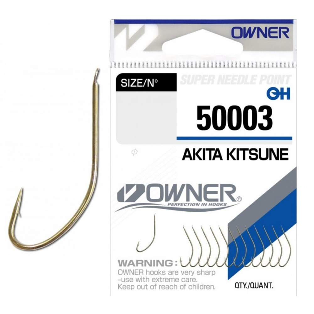 Крючки Owner Akita Kitsune brown 50003 №14
