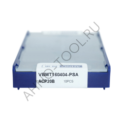 Пластина твердосплавная ISO VBMT160404-PSA ACP20B AHNO по стали, получистовая