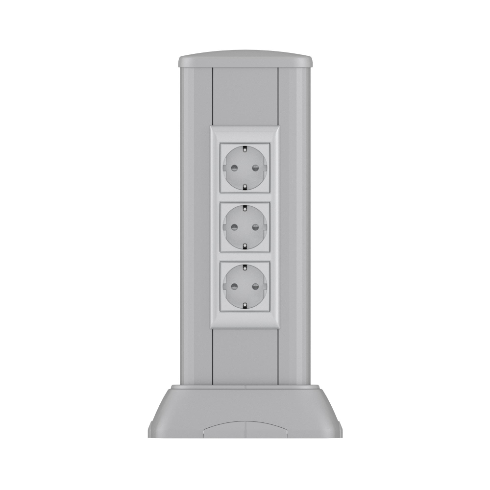 Миниколонна алюминиевая 0,35 м, цвет темно-серебристый металлик