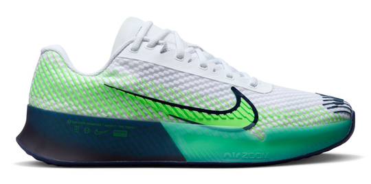 Мужские кроссовки теннисные Nike Zoom Vapor 11 - white/green strike/midnight navy