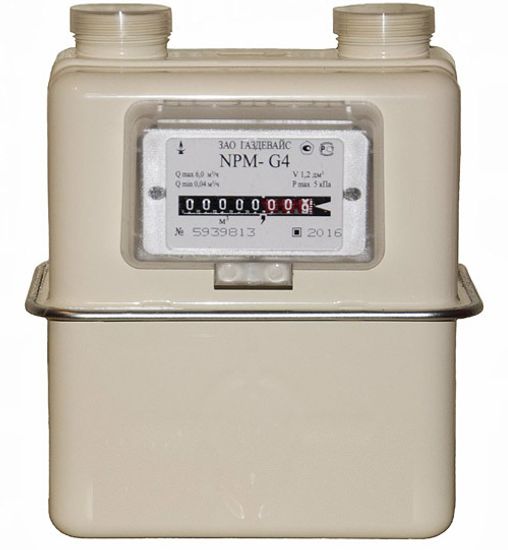 Счетчик газа Газдевайс NPM-G4(справа - налево) 2023 г.