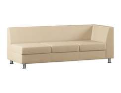 Секция с подлокотником трехметная левая Marcus MC-1P.03(L) экокожа Oregon 12