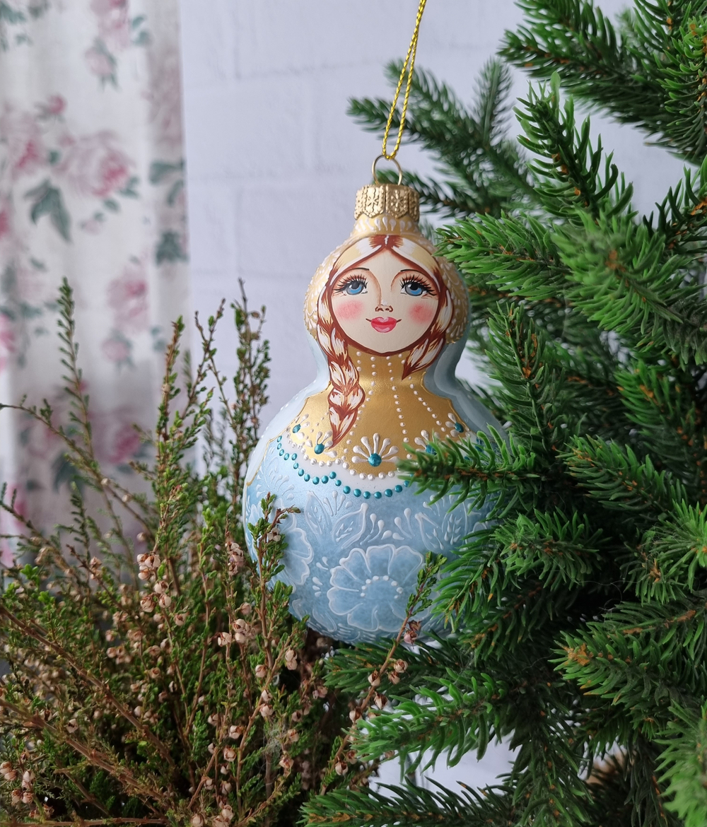 Матрешка стеклянная Юлия