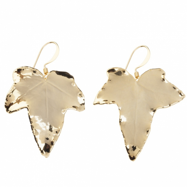 Серьги листья Ester Bijoux Плющ LF18C-G BR