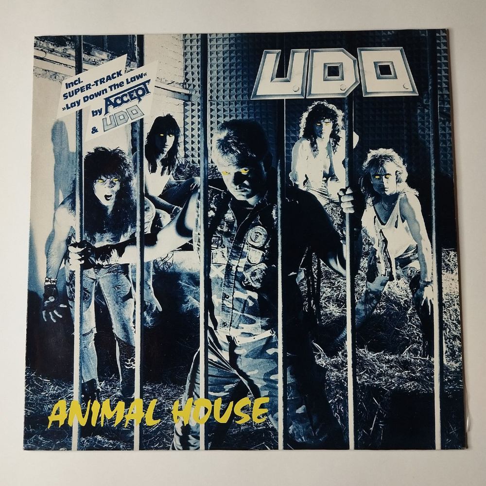 Винтажная виниловая пластинка LP U.D.O. Animal House (Germany 1987)