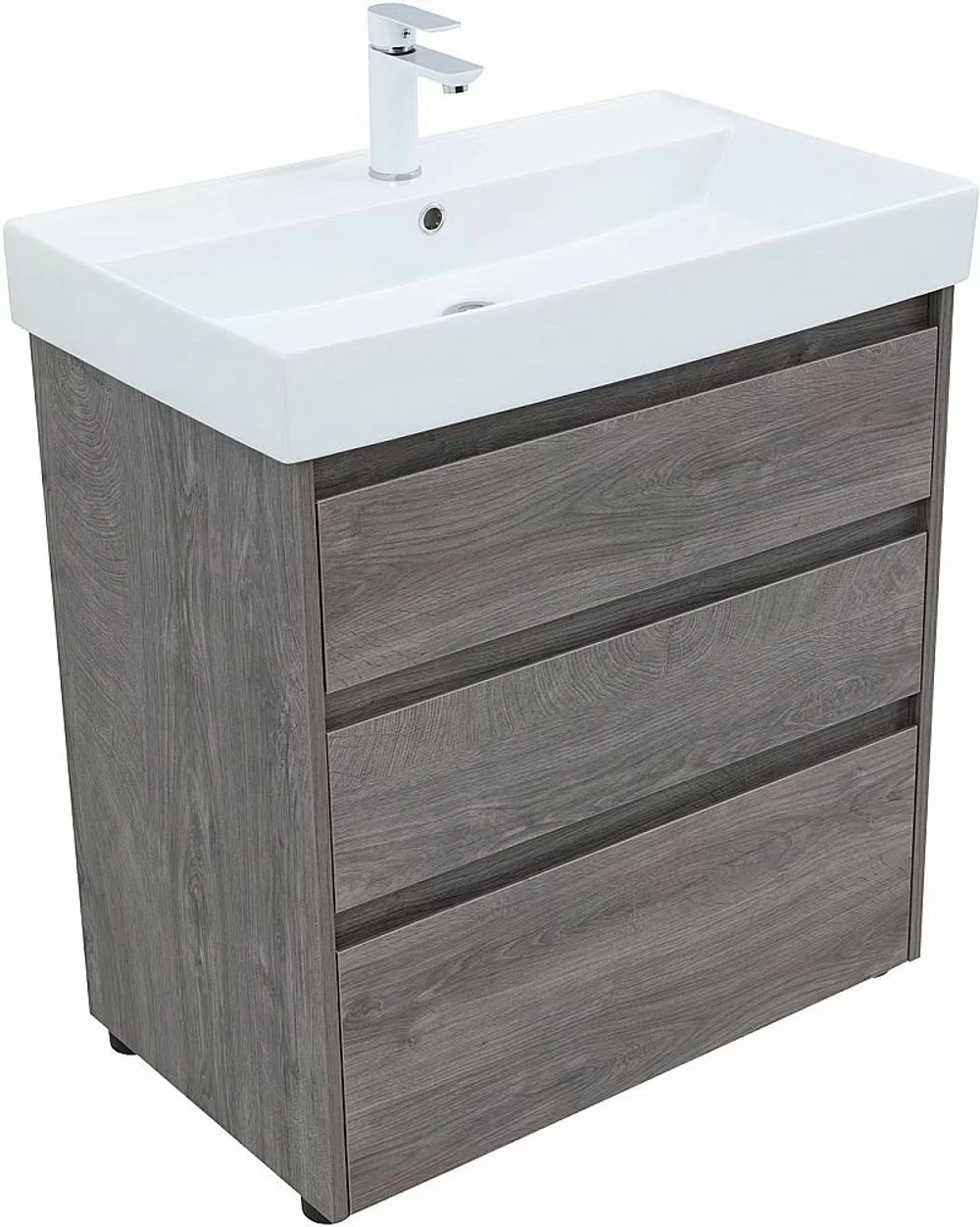 Тумба с раковиной Aquanet Nova Lite 302473 75 дуб рошелье