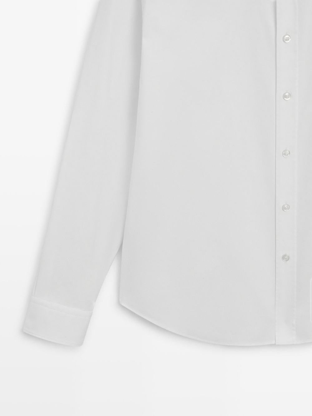 Massimo Dutti Рубашка Оксфорд стандартного кроя, белый