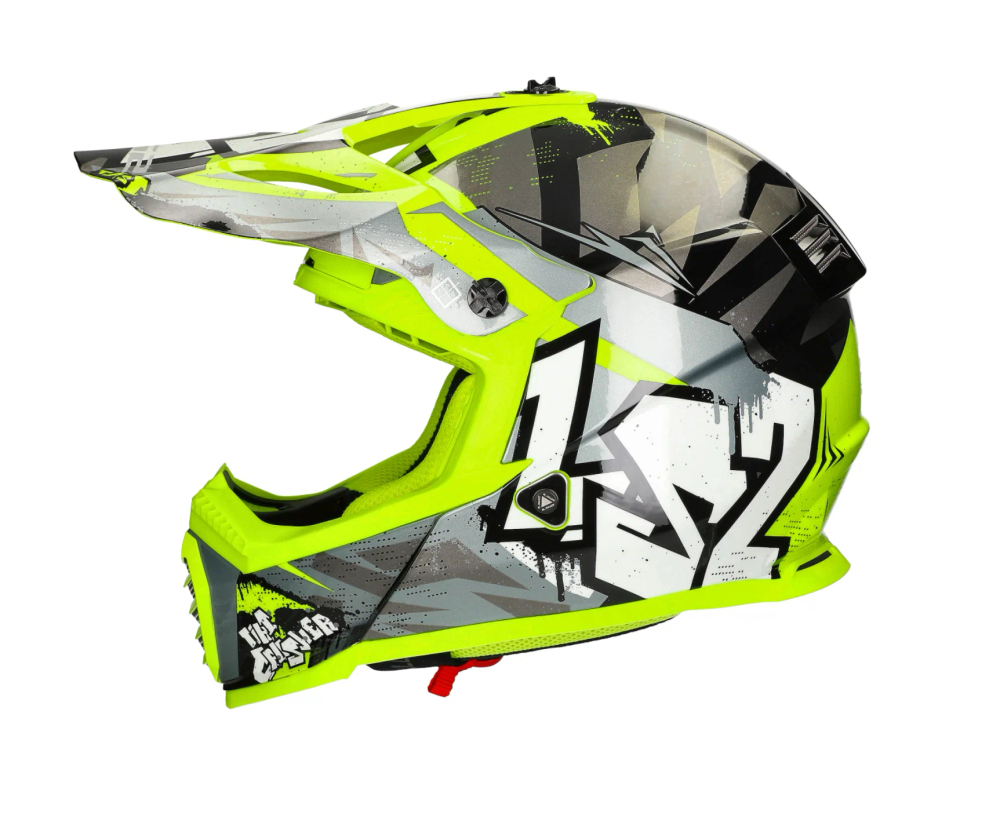 LS2 Мотошлем MX437 FAST XCODE (бело-фиолетовый)