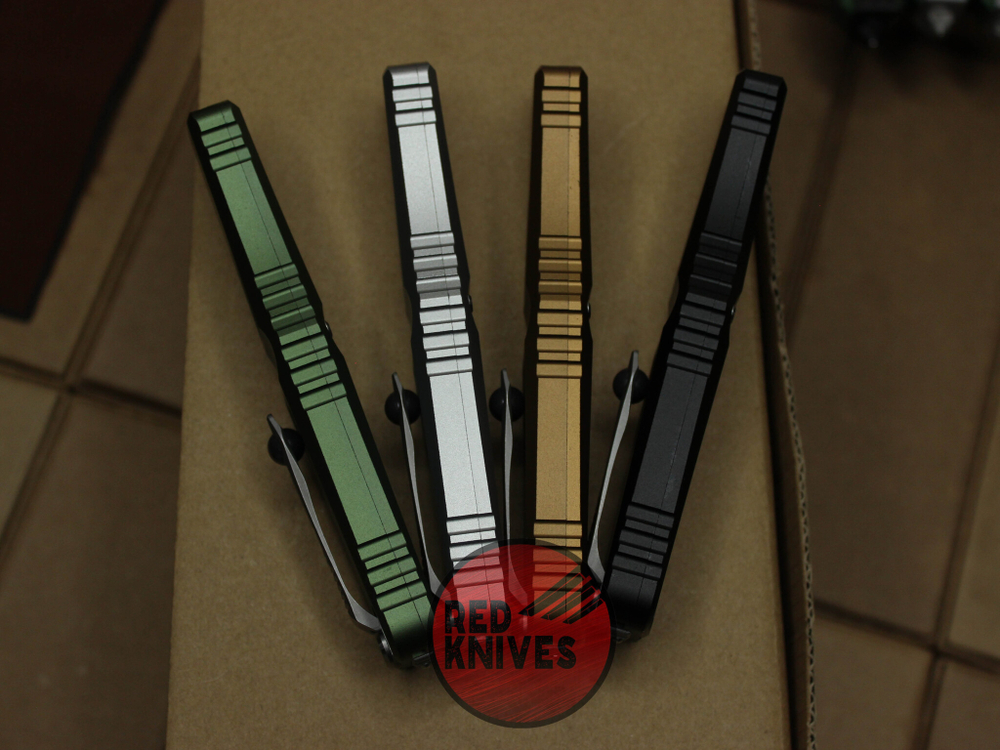 Нож Microtech Troodon 3 BOWIE Bronze - рукоять бронзовый алюминий