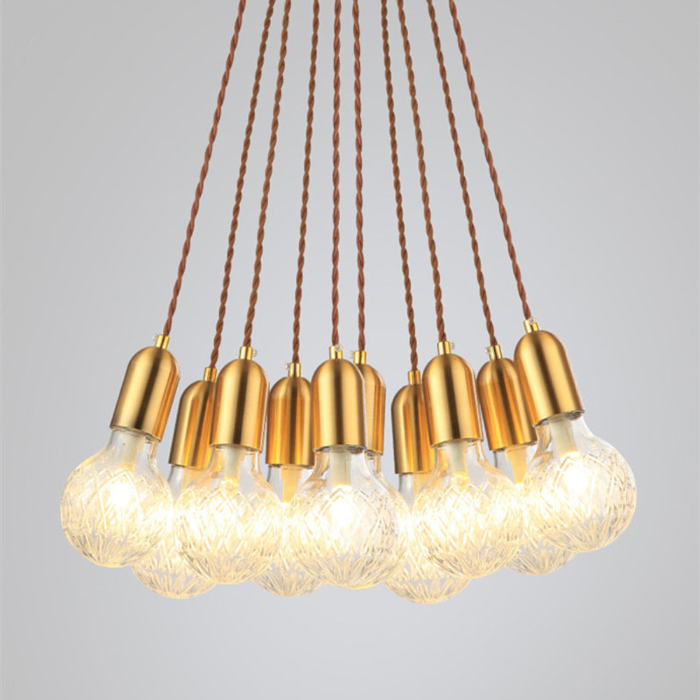 Подвесной дизайнерский светильник Crystal Bulb by Lee Broom (18 подвесов)