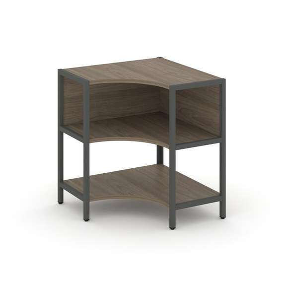 Shelf System Односекционный угловой стеллаж двухярусный SN.STMU-211 Вяз Благородный/Металл Антрацит