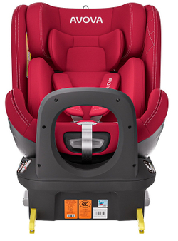 Автокресло Avova Swan Fix i-Size 0-1-2 (40-125 см, 0-25 кг) Maple Red, красный