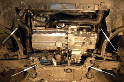 Защита картера и КПП Sheriff для Volkswagen Jetta V 2005-2011 арт.26.1536