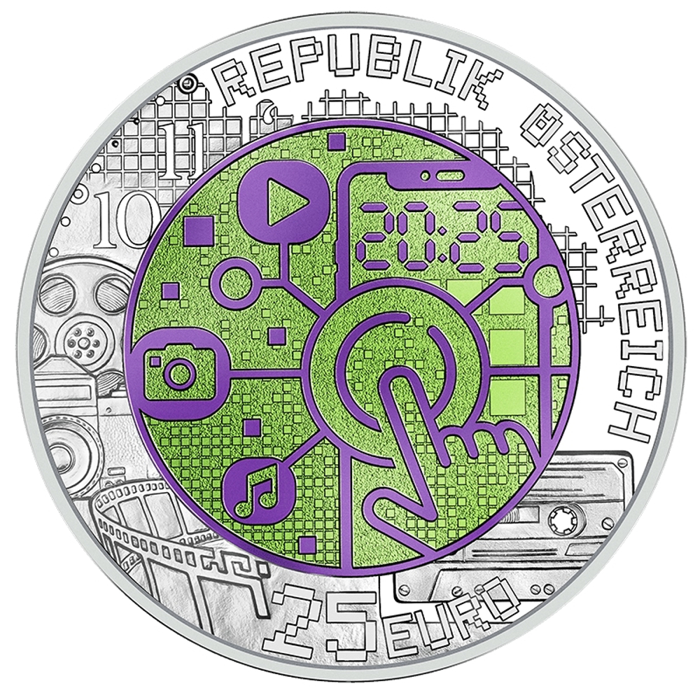 АВСТРИЯ, 2025, 25 ЕВРО [БИМЕТАЛЛ: СЕРЕБРО + НИОБИЙ]