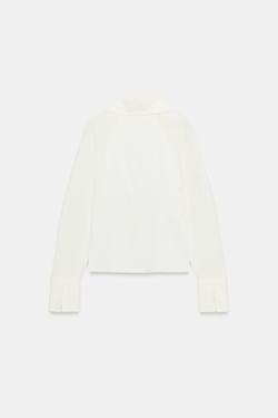 ZARA КОМБИНИРОВАННЫЙ ТОП, ЭКРЮ
