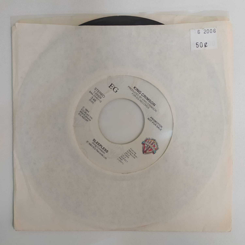King Crimson - Sleepless (США 1984г.) 7", Single, Promo
