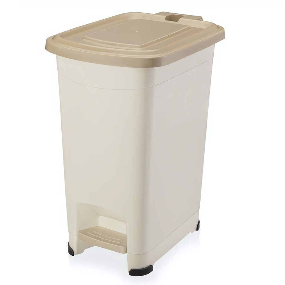 Контейнер для мусора с педалью "Slim" 15 л цвет в ассортименте