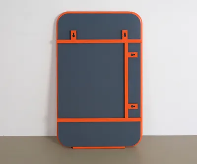 Зеркало на металлической раме 50х80 см, оранжевое