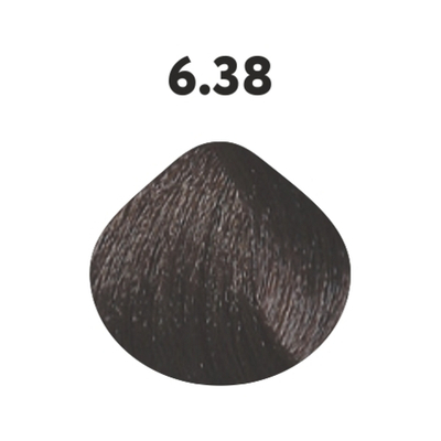 6.38 крем-краска KAARAL Baco Color Collection темный блондин золотисто-коричневый - 100 мл.