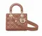 Сумка Dior Lady Dior My Abcdior, модель маленького формата персиковый