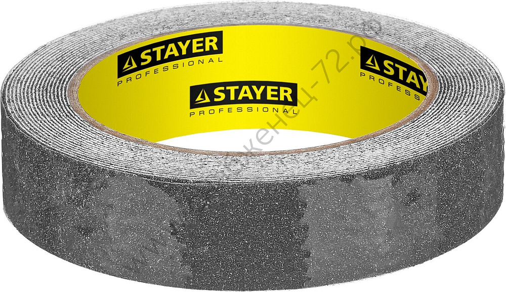 STAYER 25 мм х 5м, черная, противоскользящая, Клейкая лента, PROFESSIONAL (12270-25-05)