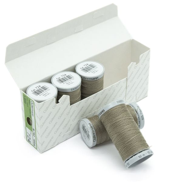 Нитки суперкрепкие Gutermann Extra Strong M782 №40 (100 метров), 5 кат. | 724 бл. серо-коричневый