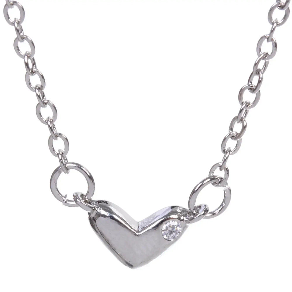 Подвеска из гиппоалергенного сплава со стразами «АМОР», цвет серебро и золото, d-20см/0,7см