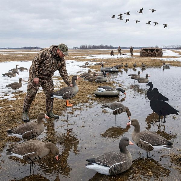 Как выбрать чучела для весенней охоты на гуся: материалы, размеры и расстановка Как выбрать чучела для весенней охоты на гуся: материалы, размеры и расстановка